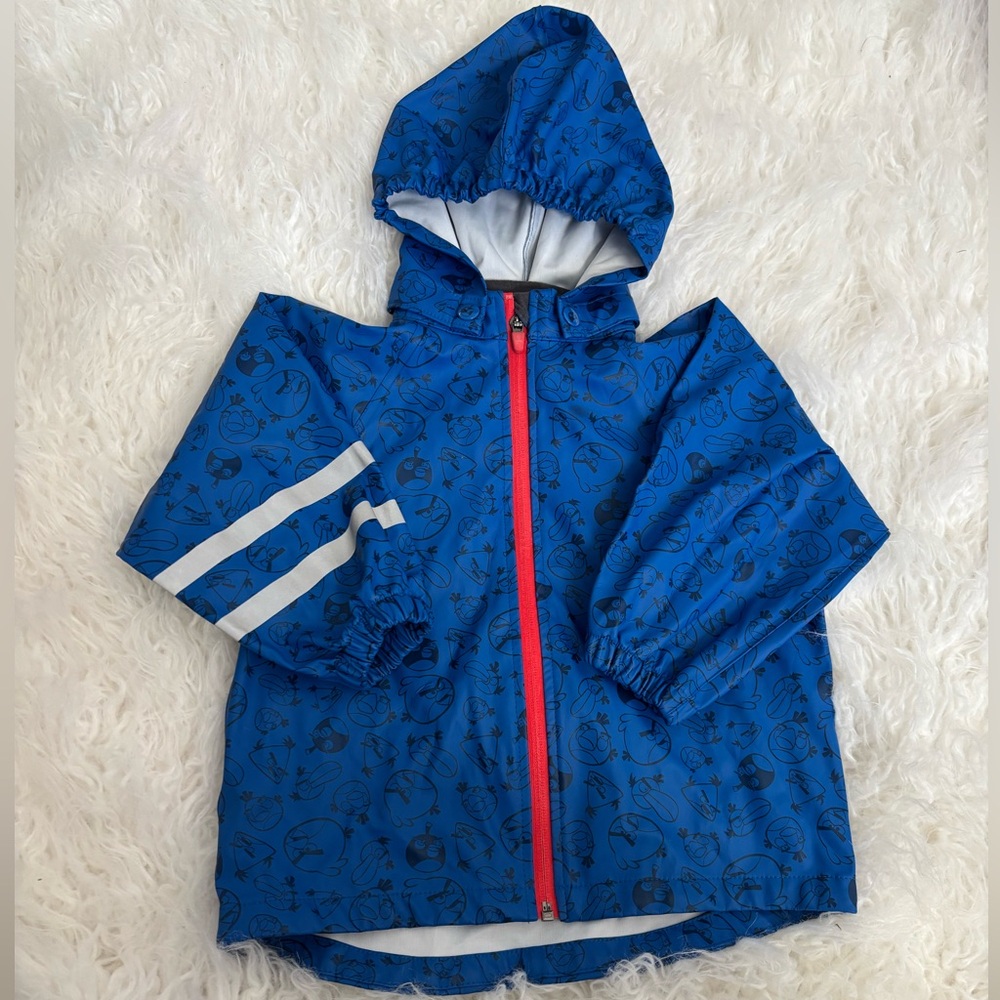 H&M Kids Blue Angry Birds Raincoat size 1.5-2 years